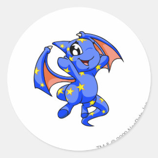 Shoyru Starry Classic Round Sticker