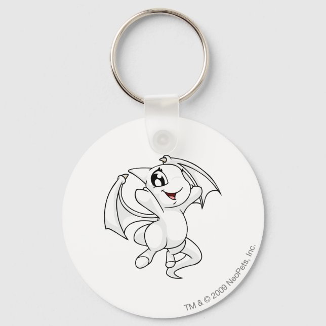 Shoyru White Key Ring (Front)