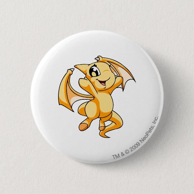Shoyru Yellow 6 Cm Round Badge (Front)