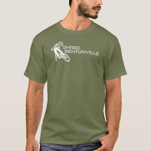 Shred Bentonville Arkansas Mountain Biking T-Shirt
