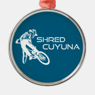 Shred Cuyuna Minnesota Mountain Biking Metal Ornament