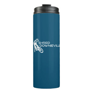 Shred Downieville California Mountain Biking Thermal Tumbler