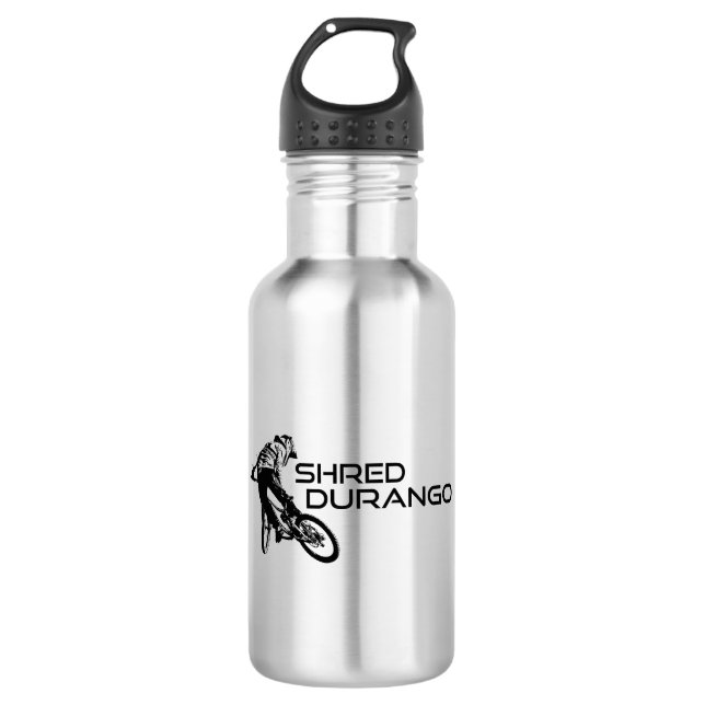 Shred Durango Colorado Mountain Biking 532 Ml Water Bottle (Front)