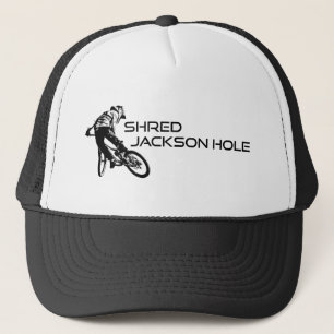 Shred Jackson Hole Wyoming Mountain Biking Trucker Hat