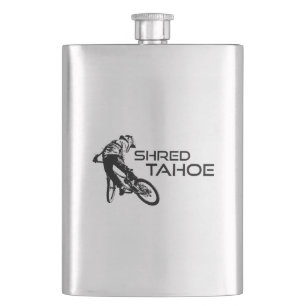 Shred Lake Tahoe Mountain Biking Hip Flask