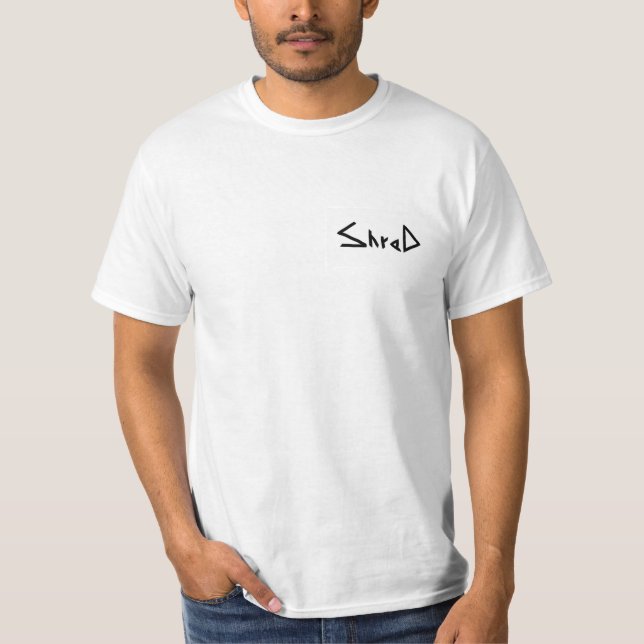 shred logo black T-Shirt (Front)