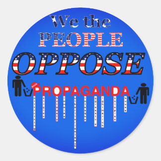 Shred MAGA’s propaganda Classic Round Sticker