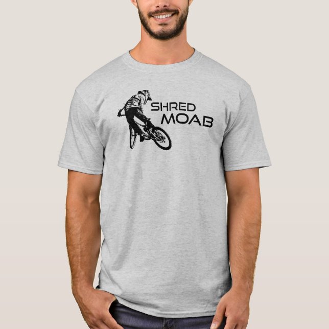 Shred Moab Mountain Biking T-Shirt (Front)