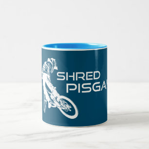 Shred Pisgah North Carolina Mountain Biking Two-Tone Coffee Mug