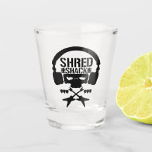 Shred Shack "Bullet Club Parody" Logo Shot Glass