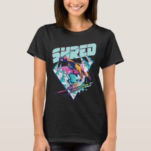 Shred Shirt Vintage Freestyle Ski 80s Costume Retr