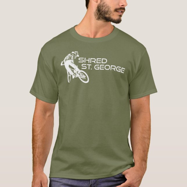 Shred St. George Utah Mountain Biking T-Shirt (Front)