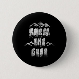Shred The Gnar Extreme Snowboarding Mountain  6 Cm Round Badge