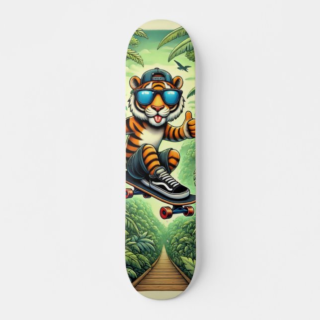 Shred the Jungle Skateboard (Front)