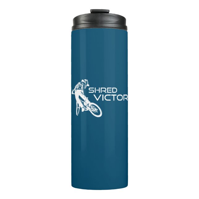 Shred Victor Idaho Mountain Biking Thermal Tumbler (Front)