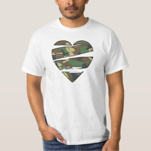 Shredded Camo Heart T-Shirt