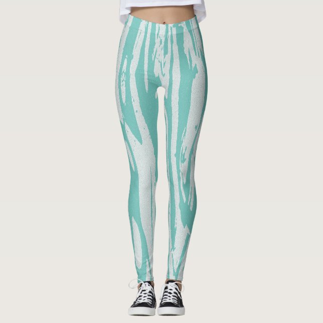Shredded Stripes Leggings (Front)