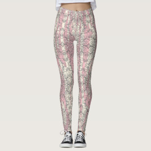 Shredded Stripes with Peacock Inspirations Leggings