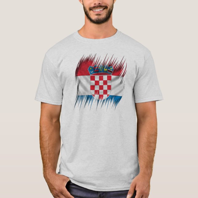 Shredders Croatian Flag T-Shirt (Front)