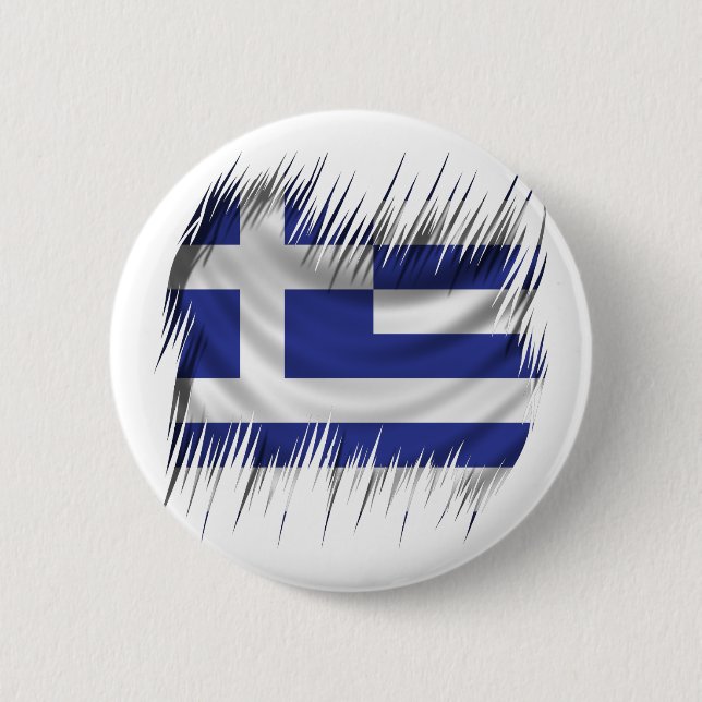 Shredders Greek Flag 6 Cm Round Badge (Front)