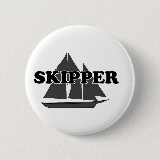 Shredders Skipper 6 Cm Round Badge (Front)