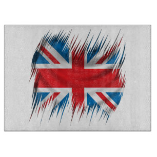 Shredders Union Jack Flag Cutting Board
