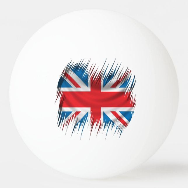 Shredders Union Jack Flag Ping Pong Ball (Front)