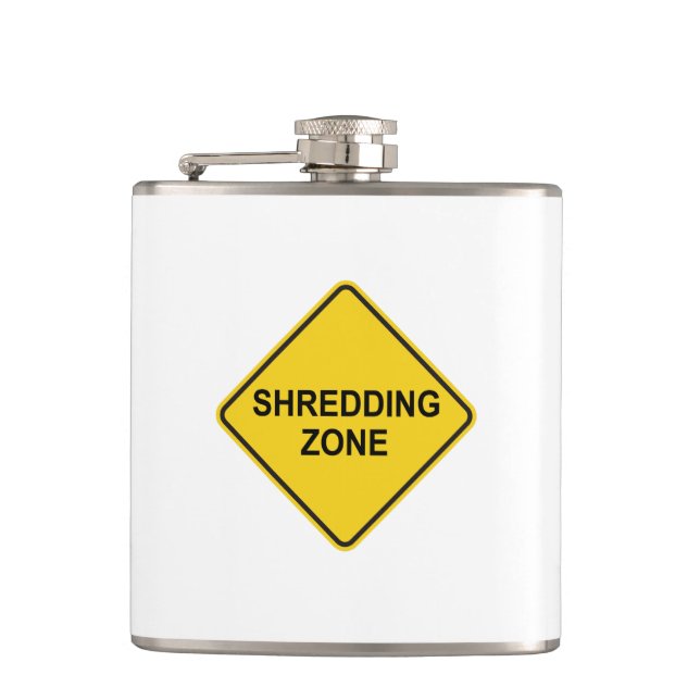 Shredding Zone Hip Flask (Front)