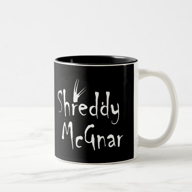 Shreddy McGnar Two-Tone Coffee Mug (Right)