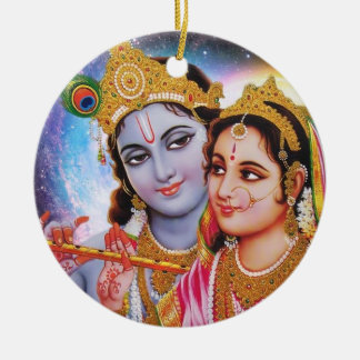 Shree Radhey Krishna Love  Ceramic Ornament