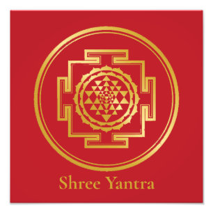 Shree Yantra Auspicious Sacred Geometrical Symbol Photo Print