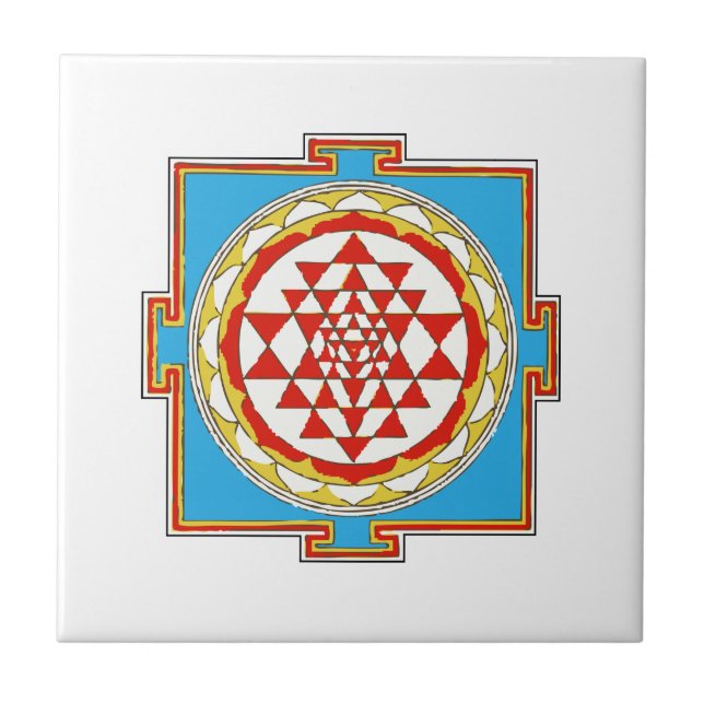 Shree Yantra Ceramic Tile (Front)