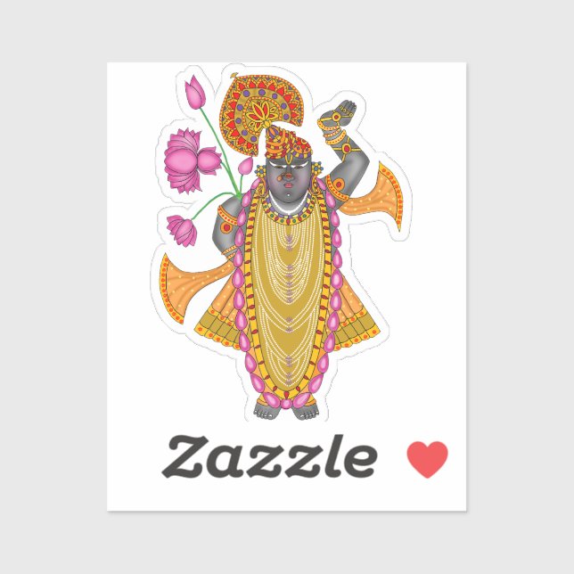 Shreenath Ji Stickers  (Sheet)