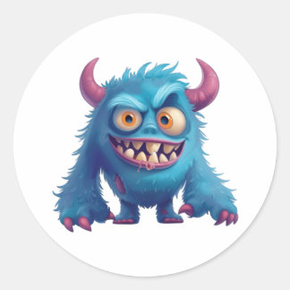 Shrek the smasher classic round sticker