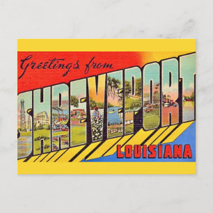 Shreveport LA Greeting Postcard