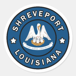 Shreveport Louisiana Classic Round Sticker