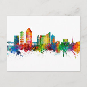 Shreveport Louisiana Skyline Postcard