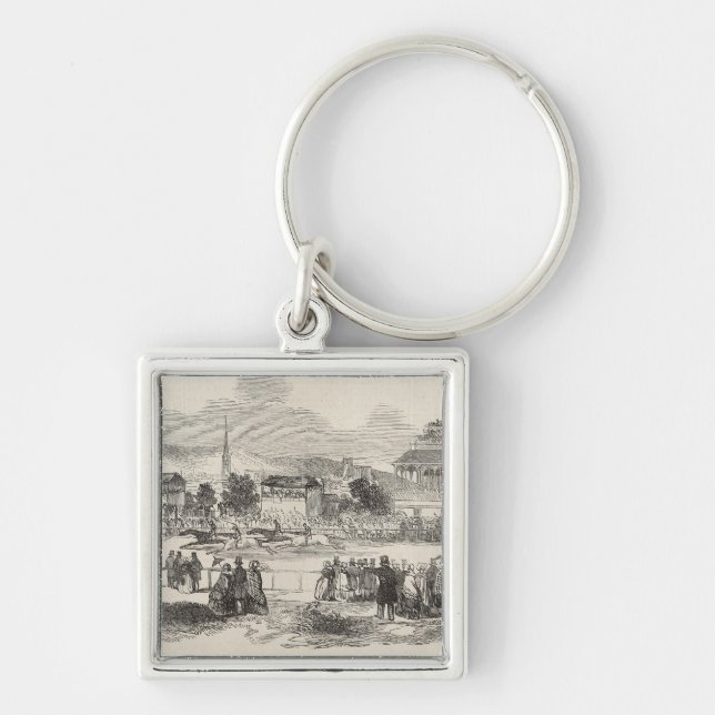 Shrewsbury Races,'The Illustrated London News' Key Ring (Front)