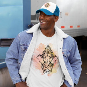 Shri Ganesh, Hindu God of Wealth & Prosperity T-Shirt