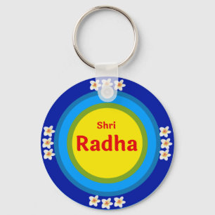 Shri Radha as in Vrindavan English Key Ring