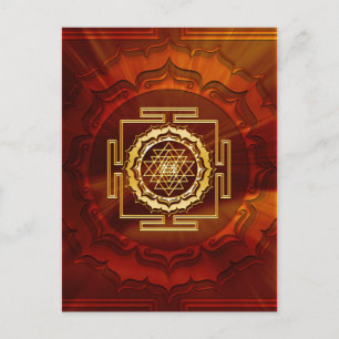 Shri Yantra - Cosmic Conductor of Energy Postcard