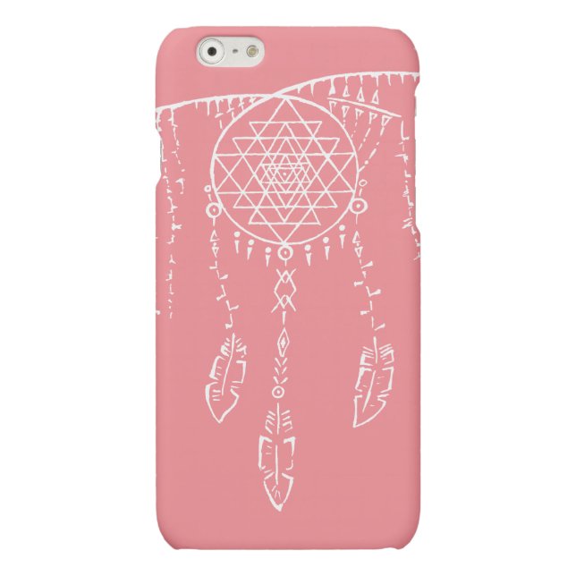 Shri Yantra / Dream Catcher Iphone 6 Plus Case (Back)