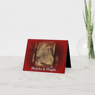 Shrieks and moans ghost Halloween card