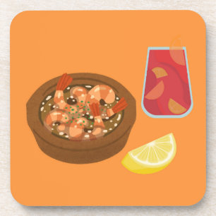 Shrimp and Sangria Coaster