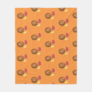 Shrimp and Sangria Fleece Blanket