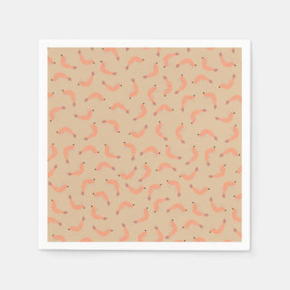 Shrimp baby shower napkin