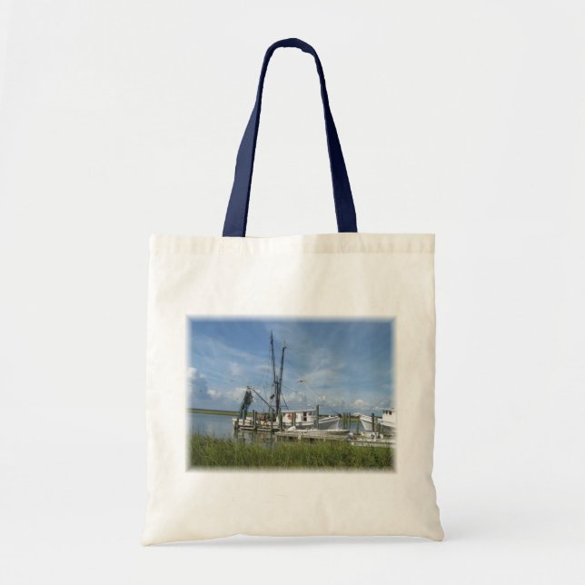 Shrimp Boat Budget Tote Bag (Front)