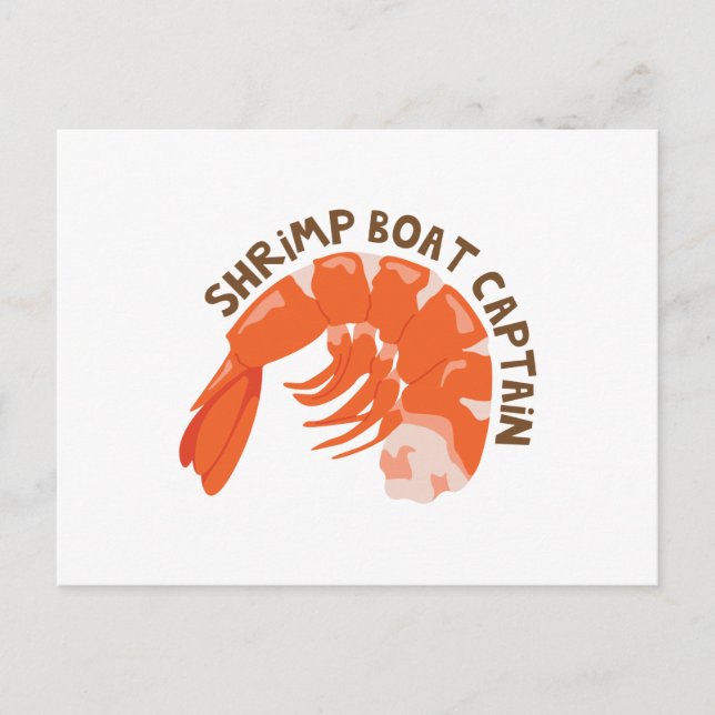 Shrimp Boat Captain Postcard (Front)