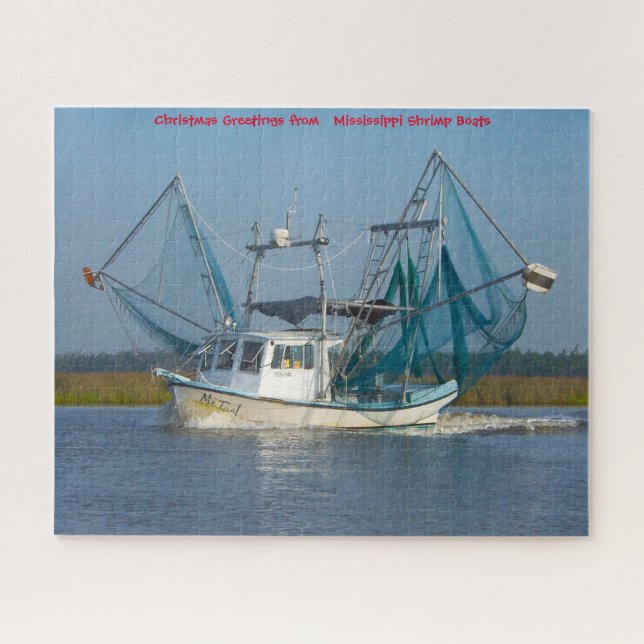 Shrimp Boat  Mississippi. Jigsaw Puzzle (Horizontal)