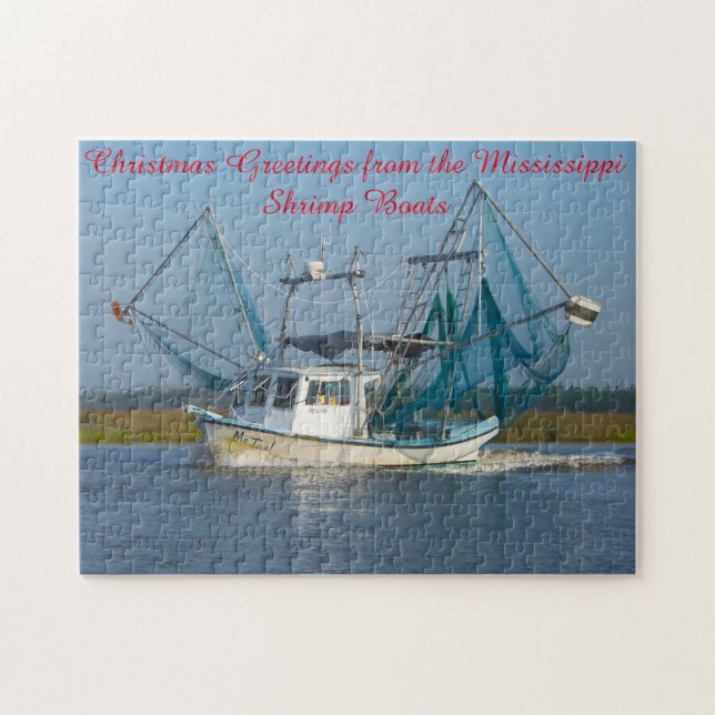 Shrimp Boat  Mississippi.  Jigsaw Puzzle (Horizontal)